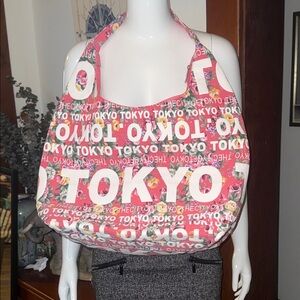 By robin Ruth Tokyo Print Pink Tote Bag